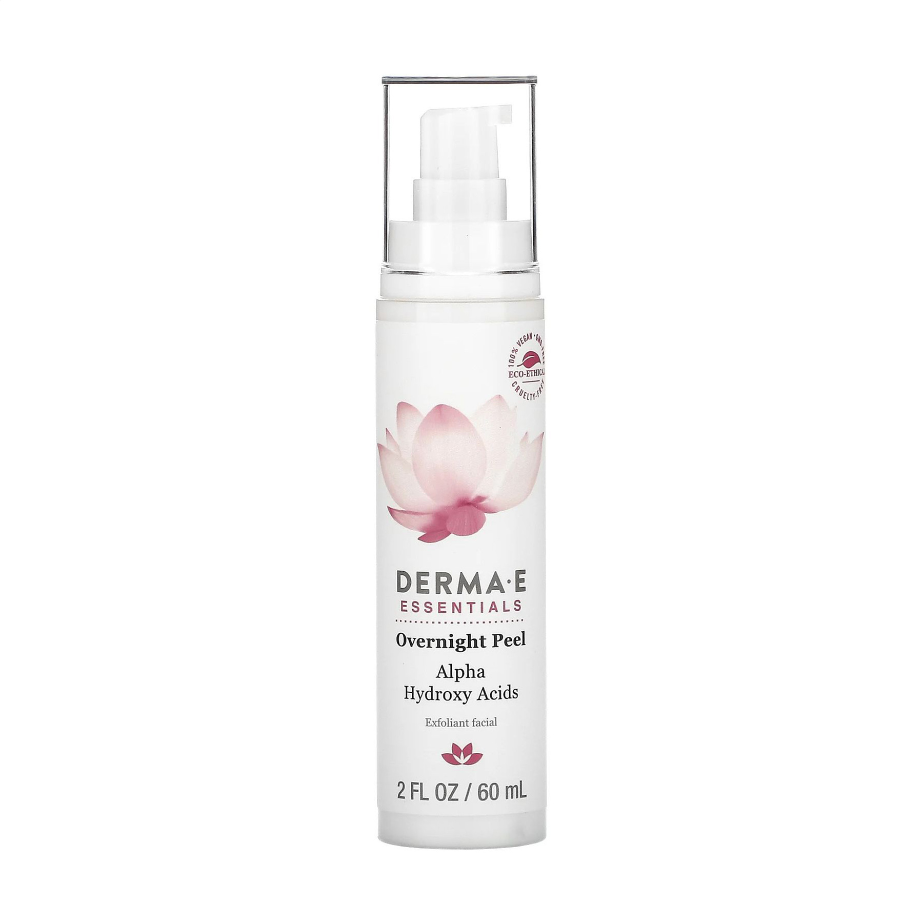 Нічний пілінг для обличчя Derma E Essentials Overnight Peel з альфа-гідроксикислотами, 60 мл